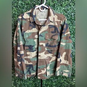 US Army BDU Camo Military Jacket - Small